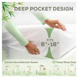 Luxury Queen Mattress Protector | 100% Bamboo, Waterproof, Cooling