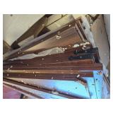 $145 Farmhouse End Table with Charging Station, BROWN