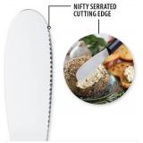 Rada Party Spreader Knife W235, 3.38" Serrated Blade, Made in USA