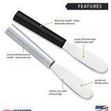 Rada Party Spreader Knife W235, 3.38" Serrated Blade, Made in USA