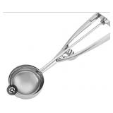 Le Regalo Stainless Steel Cookie Scoop - Heavy Duty, Large, Silver