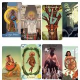 Urban Enigma Tarot, 78 Cards with Guide, Foil Finish Deck.