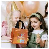 cabzymx 18 Pcs Purple! Birthday Gift Bags, Glossy Reusable