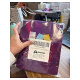 cabzymx 18 Pcs Purple! Birthday Gift Bags, Glossy Reusable