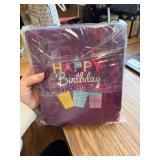 cabzymx 18 Pcs Purple! Birthday Gift Bags, Glossy Reusable