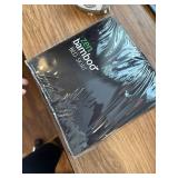 Zen bamboo bedskirt king size black