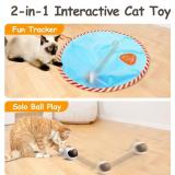 Migipaws Interactive Cat Ball Toy Set, Fun Tracker, Glowing Chase