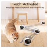 Migipaws Interactive Cat Ball Toy Set, Fun Tracker, Glowing Chase