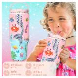 NateNatenight DIY Mermaid Gifts, 30 Oz Tumbler with Stickers