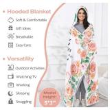 Faith Hooded Blanket, Religious Gift for Women 47x72 in