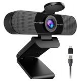 EMEET 1080P Webcam with Microphone, 2 Mics, 90 FOV, USB A
