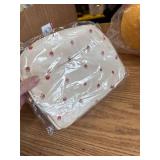 Lunch Bag Insulated PU Leather Leakproof Portable Strawberries