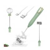 Double Whisk Milk Frother Handheld USB-C Rechargeable
