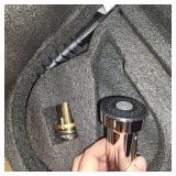 Kitchen Faucet with Pull Down Sprayer, Black and Chrome