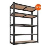 Heavy Duty Storage Shelves-72"H x 35"W x 15"D, 5 Tiers