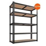 Heavy Duty Storage Shelves-72"H x 35"W x 15"D, 5 Tiers