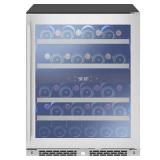 Zephyr - Presrv 24 in. 37 Bottle ADA Dual Zone Wine Cooler - Stainless Steel/Glass - Retail: $1,549