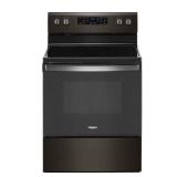 Whirlpool - 5.3 Cu. Ft. Freestanding Electric Range with Self-Cleaning and Frozen Bake - Black Stainless Steel - Retail: $1,229