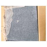 Karl home Accent Chair Wide Armrest Mid-Century Lounge Chair Chenille, Dusty-Blue