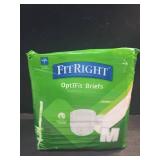FitRight Adult Diapers, Extra+ Heavy Absorbency, M (Waist Size 32in-44in), 20 Count, OptiFit Incontinence Briefs for Men and Women, Disposable, Moisture-Wicking, Leak Protection