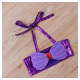 Kids Toddler Baby Girl Mermaid Swimsuits Halter Swimwear Bikini Set with Headband 3Pcs Set (Mermaid, 3-4T)