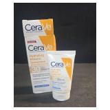 CeraVe Hydrating Mineral Sunscreen SPF 30 with Sheer Tint, Tinted Mineral Sunscreen with Zinc Oxide & Titanium Dioxide, Blends Seamlessly For Healthy Glow, Light, 1.7 Oz