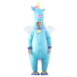 HZGDEJTG Unicorn Inflatable Suit Blue Adult Style, Best Decoration for Party, Gathering, Holiday Celebration, Halloween and other festivals