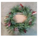 XL Pine Red Eucalyptus and Red Berry Holiday Artificial Wreath - Threshold designed with Studio McGee