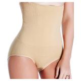Women Waist Trainer Tummy Control Panties Body Shaper High Waisted Shapewear Briefs Butt Lifter Slimming Corset Seamless (Beige, XXXL)
