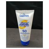 Coppertone Sport Mineral Sunscreen Lotion SPF 50, Water Resistant Sunscreen with Zinc Oxide, 5 Fl Oz Bottle