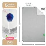 IMPROVIA Washable Underpads 34\" x 52\" Pack of 2 Heavy Absorbency Reusable Bedwetting Incontinence Pads for Adults, Kids, & Pets - Waterproof Protective Pad for Bed, Couch, Sofa, Floor (Gray &