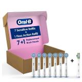 Oral-B Sensitive Gum Care Electric Toothbrush Replacement Brush Heads, 8 Count