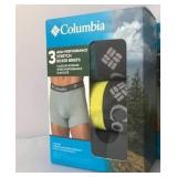 Columbia 3 High Performance Stretch Boxer Briefs Size- Large
