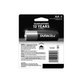 Duracell Coppertop AA Batteries with Power Boost Ingredients, 4 Count Pack Double A Battery with Long-lasting Power, Alkaline AA Battery for Household and Office Devices