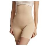 DREAM SLIM Tummy Control Shapewear Shorts for Women High Waisted Body Shaper Panties Slip Shorts Under Dresses Thigh Slimmer Nude, 4XL