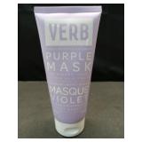 VERB Purple Mask, 6.3 oz - Deep Conditioner for Blonde, Silver & Grey Hair Neutralizes Brassiness + Adds Shine - Vegan & Cruelty-Free