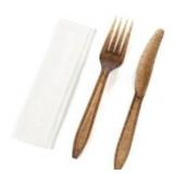 The Sustainable Agave Company Fork, Knife amd Napkin Kit, 300 CT