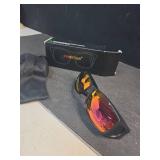 MEETSUN Fit Over Glasses Sunglasses for Men Women,Wrap Around Sunglasses Polarized UV400 Protection Matte Black Frame-Purple Mirror Lens