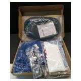 Crowye 6 Pcs Halloween Nerd Costume for Women Glasses Wigs Shirts Skirts Socks(L Size)