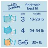 Huggies Little Swimmers Disposable Swim Diapers, Size 5-6 (32+ lbs), 17 Ct