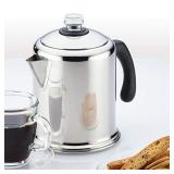 Farberware Classic Yosemite Stainless Steel Coffee Percolator - 8 Cup, Silver