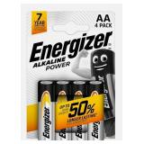 Set of 4 AA LR6 Alkaline Power Batteries - Energizer