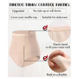 FINETOO Tummy Control Underwear Shapewear for Women Seamless High Waisted Panties Moderate Control Briefs S-3XL