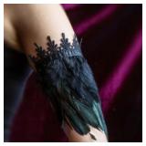Shadow Dancer Feather Cuffs