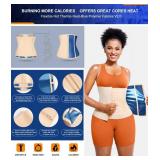 TrainingGirl Waist Trainer for Women Lower Belly Waist Trimmer Corset Tummy Wrap Workout Sweat Belt Band Sports Sauna Suit, XL