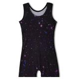 YDMZX Leotards for Girls Gymnastics 3T 4T Little Kids Tumbling Outfits Biketards Black Stars