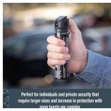 SABRE Magnum 120 Pepper Spray, 40 Bursts, 12-Foot (4-Meter) Range, Extra Large 92.4 Gram Canister, UV Marking Dye, Flip Top Safety, Black