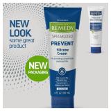 Medline Remedy Specialized Silicone Cream, Unscented (4 fl oz), Gentle Breathable Film for All Ages, Paraben-free and Hypoallergenic Skin Care, Barrier for Dry Cracked Skin