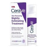CeraVe Skin Renewing Nightly Exfoliating Treatment, Anti Aging Serum With 5% Blend Of Glycolic Acid & Lactic Acid, Wrinkles & Dark Spot Corrector For Face, Exfoliating Gel, 1.7 Oz