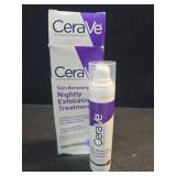 CeraVe Skin Renewing Nightly Exfoliating Treatment, Anti Aging Serum With 5% Blend Of Glycolic Acid & Lactic Acid, Wrinkles & Dark Spot Corrector For Face, Exfoliating Gel, 1.7 Oz